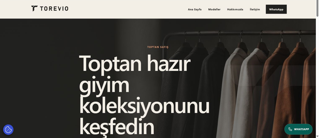 Torevio toptan hazır giyim gerçek proje site görünümü